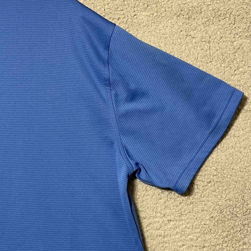 Under Armour HeatGear Polo Shirt Blue Loose Fit 2XL Golf Athletic Mens - Picture 11 of 14